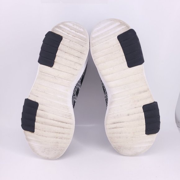 Adidas Lite Racer Cloudfoam Sneakers Men's 10 Black White Running Walking Used - Picture 9 of 11